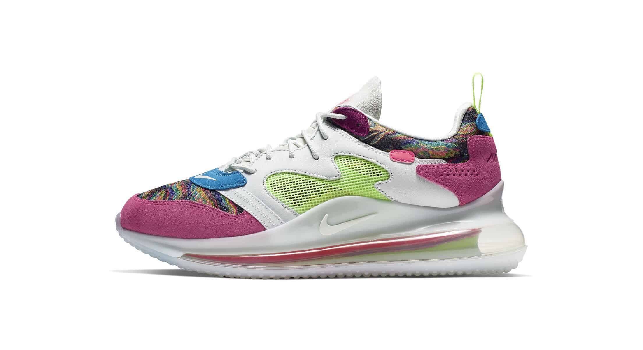 Nike Women's Air Max 720 Running Shoes, Pink/blue In Multi