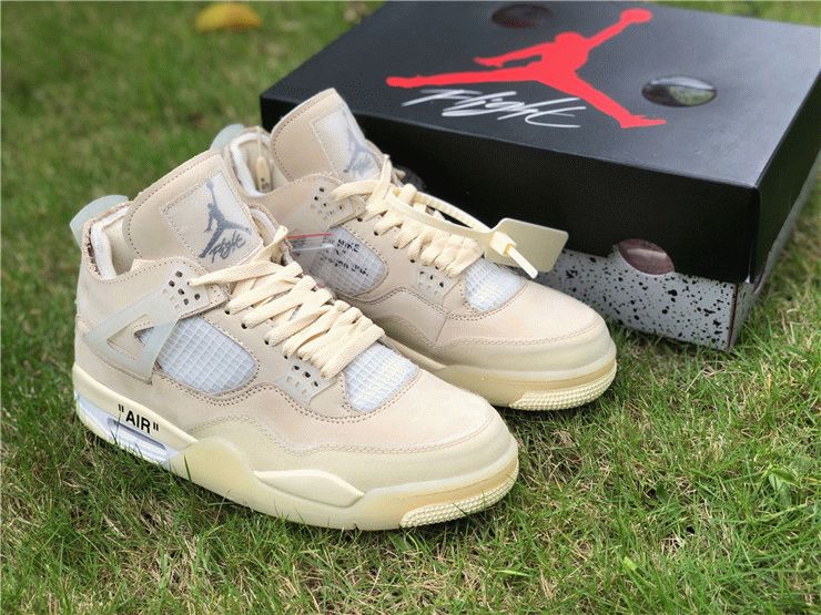 cream off white jordan 4s